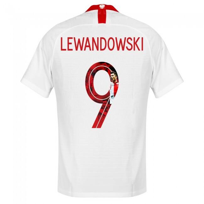Euro 2020 Poland Home Centenary Lewandowski 9 Soccer Jersey Shirt -
