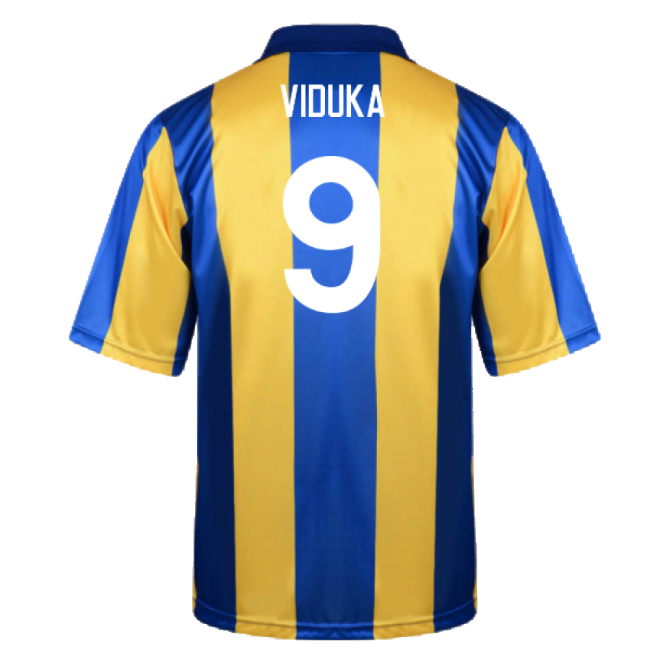 Original Leeds VIDUKA 9 1993 Leeds United 1993-1994 Away Shirt (XL)...