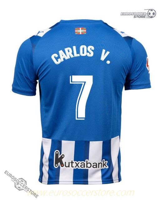 Deportivo Alavés 25-26 Season Home CARLOS V. 7 Football Jersey