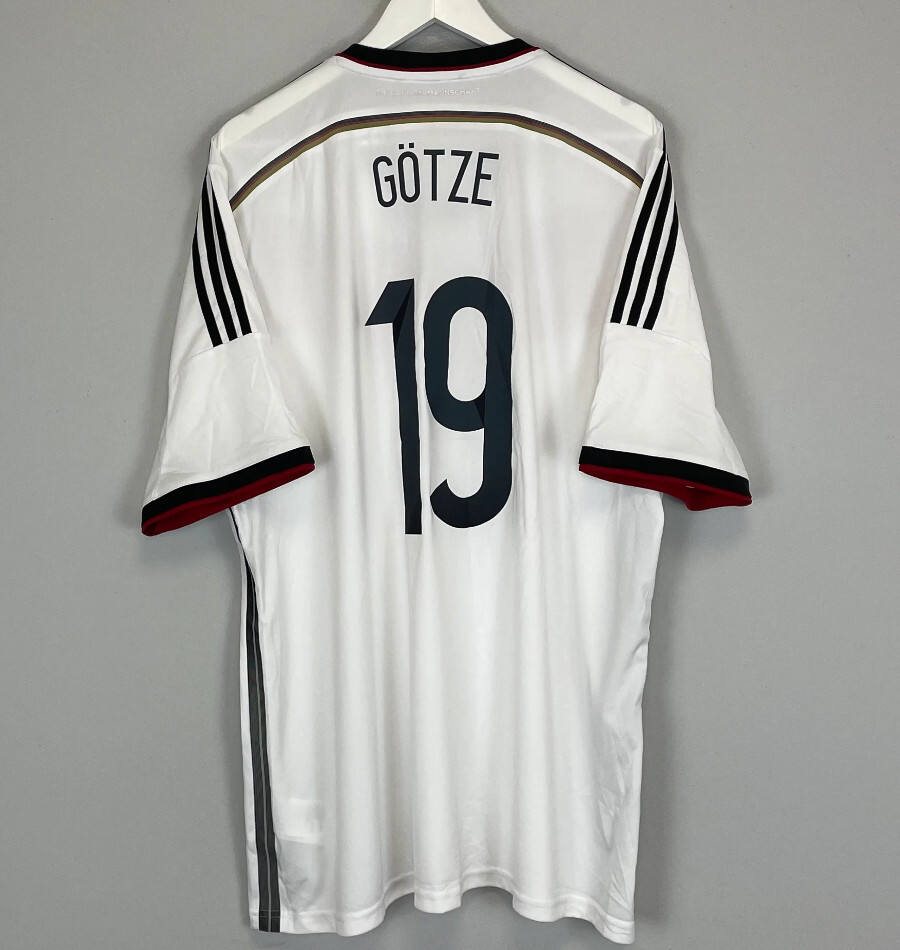 2014 Germany Home GOTZE 19 Retro Shirt - Official Replica 4998