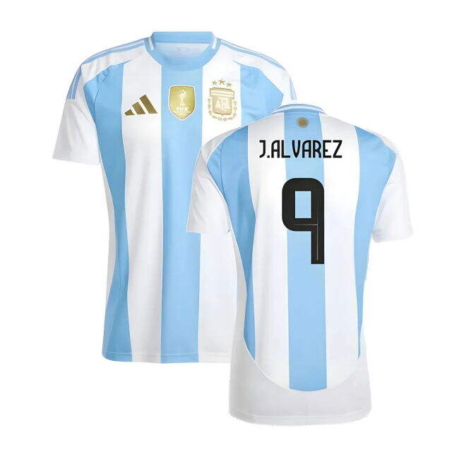 ALVAREZ 9 Original Replica Argentina Home Fan Jersey for Adults