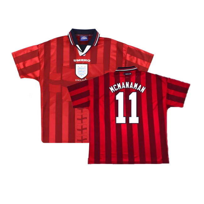 MCMANAMAN 11 Match Replica England Away Supporter Kit (Adults) (1)