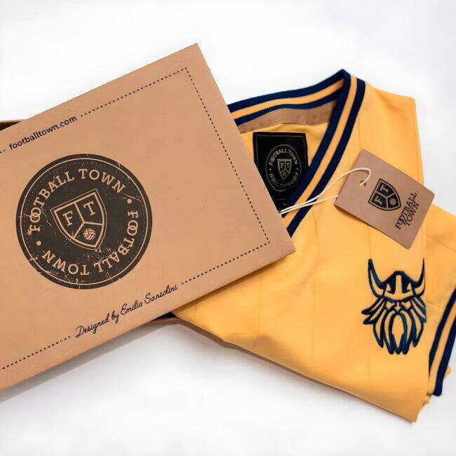 Vintage Sweden Blågult Soccer Jersey