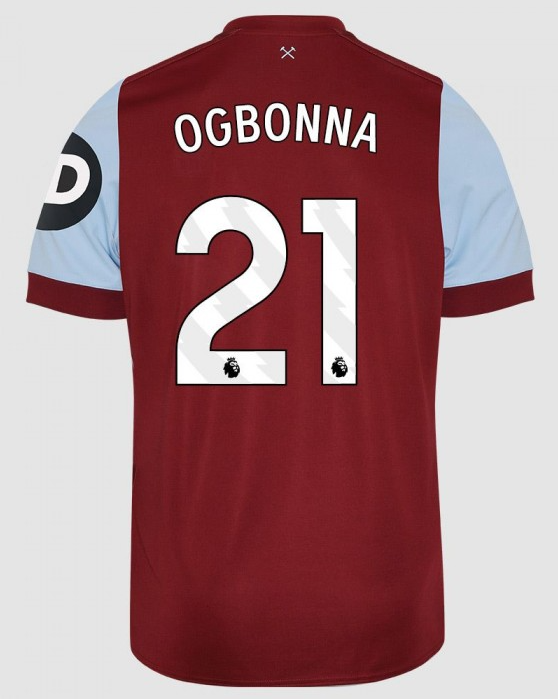 West Ham United OGBONNA 21 Home Jersey for the 23-24 Season