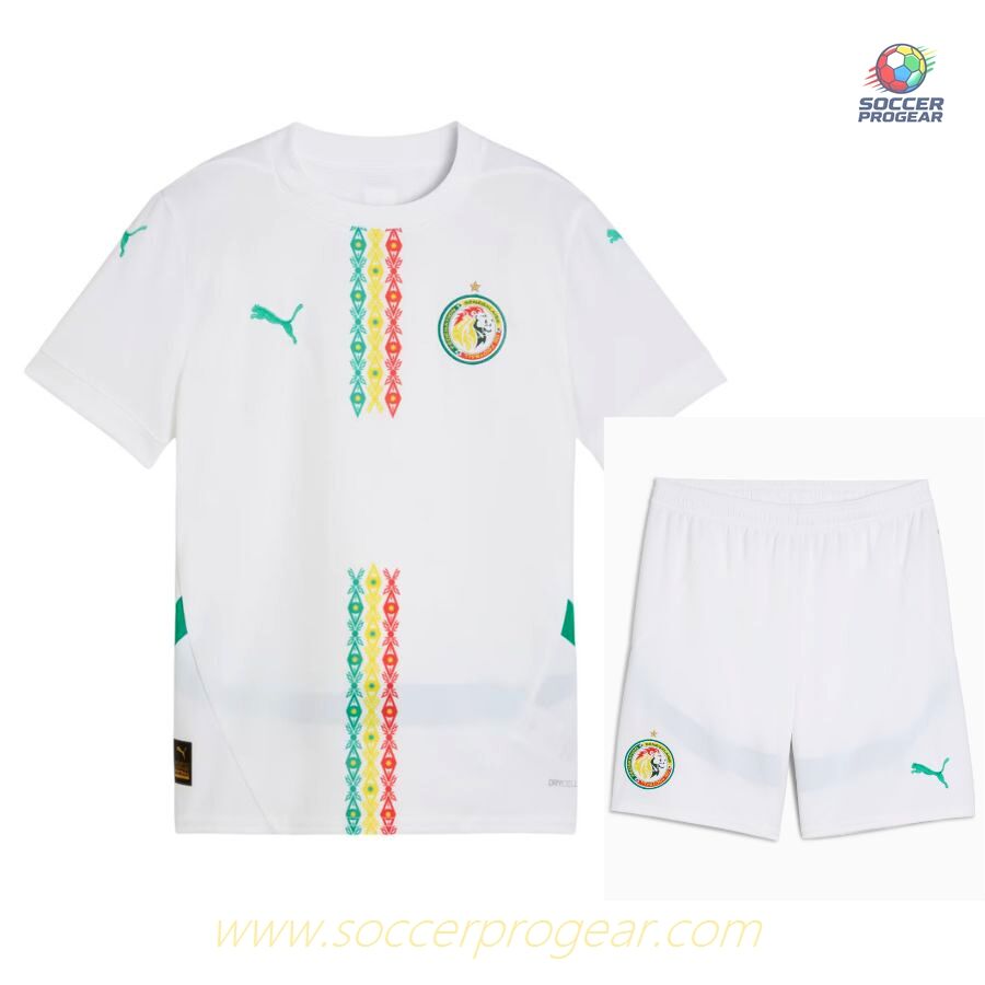 Senegal Home Soccer Shirt Kids Soccer Shirt 2024-25 Edition