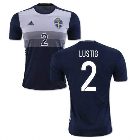 Sweden Away 2016 Lustig 2 Soccer Jersey Shirt - Official Replica 26154