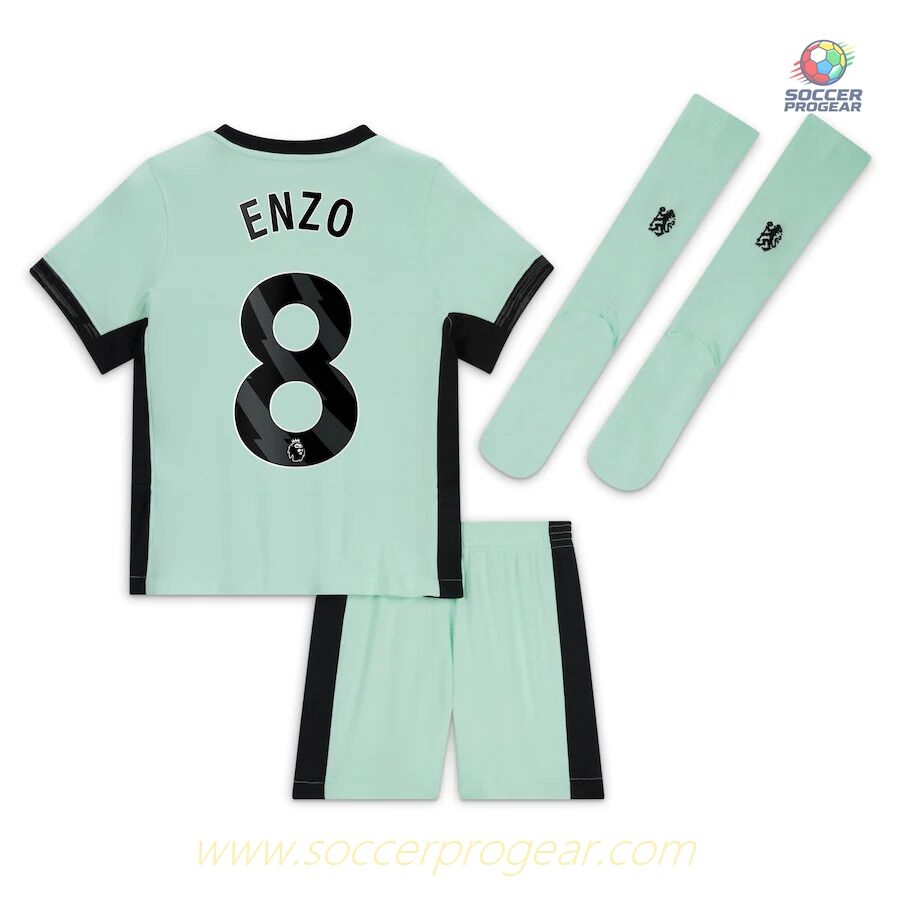 Chelsea Third Children Kit Soccer Shirt 2023 2024 Enzo