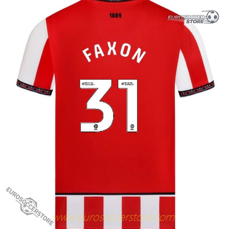 Sheffield United's 25-26 Home Jersey, the FAXON 31 Version.