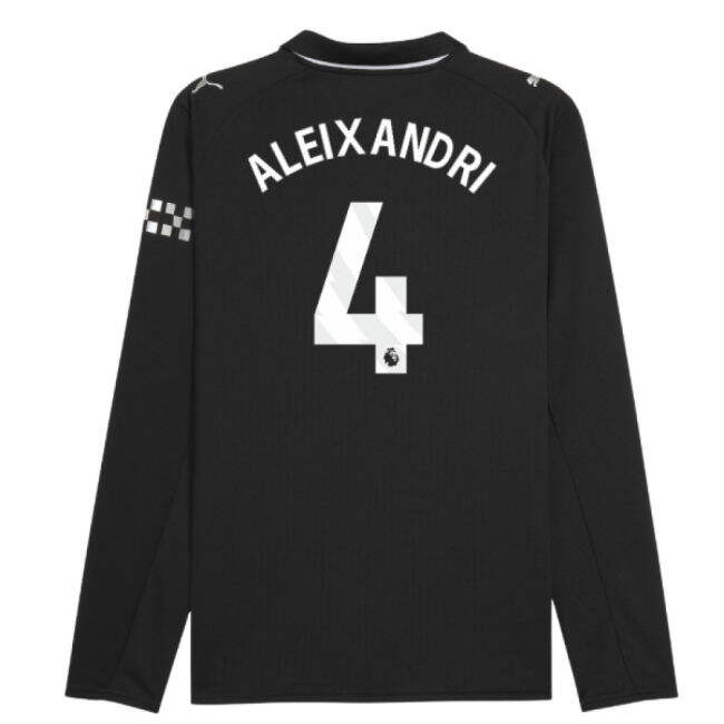 2025-2026 Man City Long Sleeve Away Shirt (Aleixandri 4)
