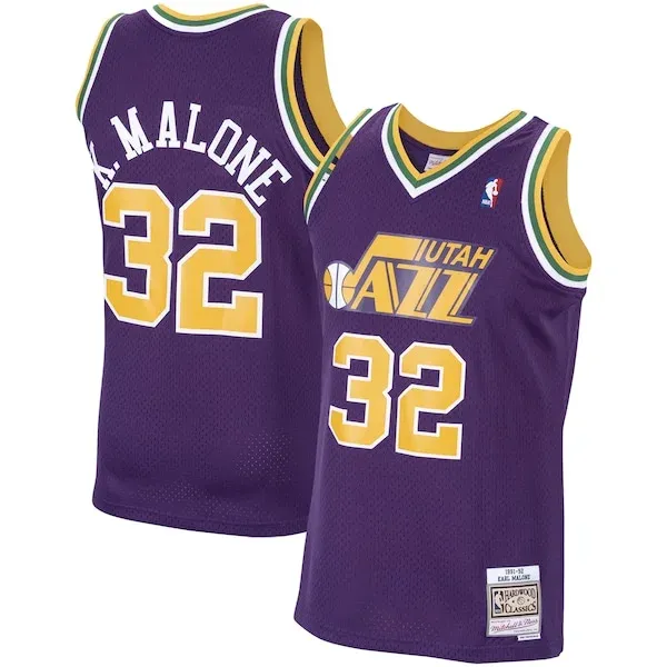 Karl Malone UTA Swingman Jersey - high-quality fashionable NBA