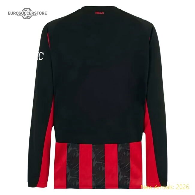 Ac Milan Top-tier Home Jersey Calcio Italiano Performance Fabric