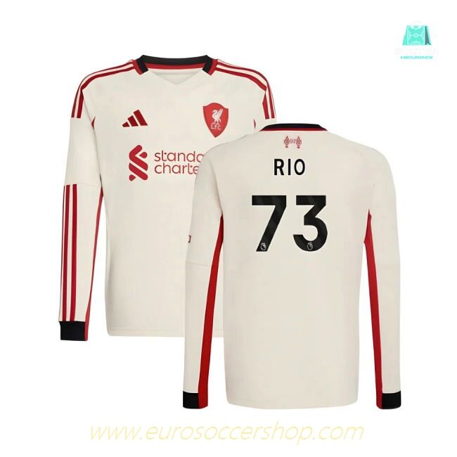 2025-2026 Liverpool Away Long Sleeve Shirt (Kids) (Rio 73)