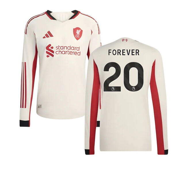 2025-2026 Liverpool Authentic Long Sleeve Away Shirt (Forever 20)