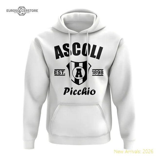 Top-grade Ascoli Established Football Hoody (white) - Match Quality