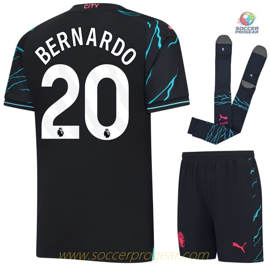 Manchester City Third Soccer Shirt Child Shirt 2023 2024 Bernardo