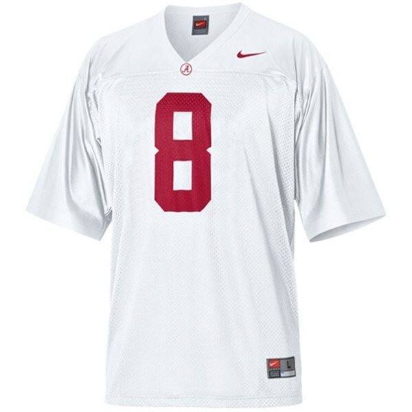 Pro-level Men Alabama Crimson Tide #8 Julio Jones White Design