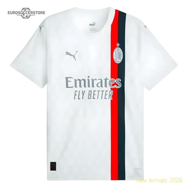 2023-2024 Ac Milan Away Authentic Shirt (rafa Leao 10) - Speedster