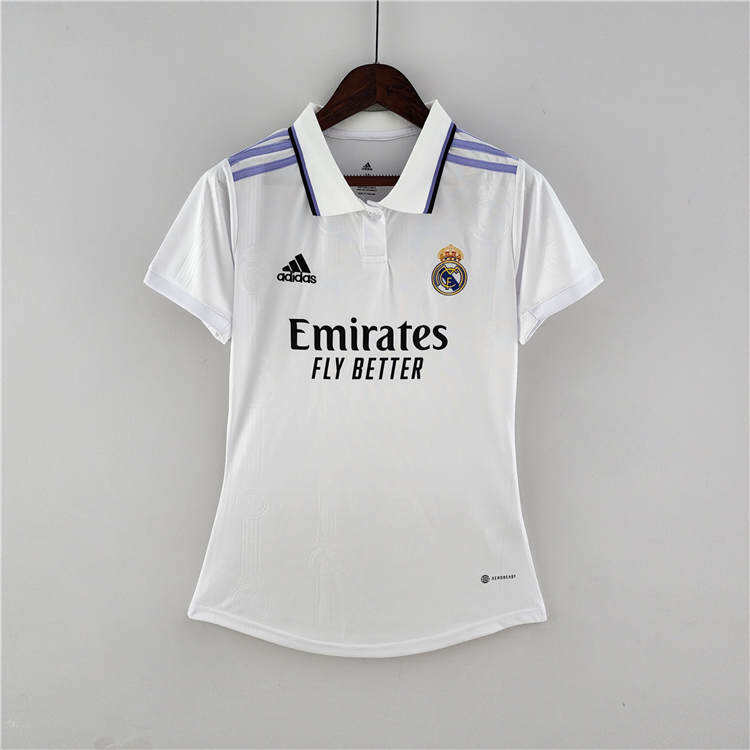 Real Madrid 2223 Home White Women's Soccer Jersey Football Shirt -