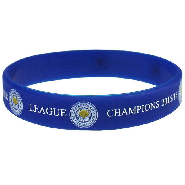 Men's Leicester City FC Premier League Champions Silicone Wristband