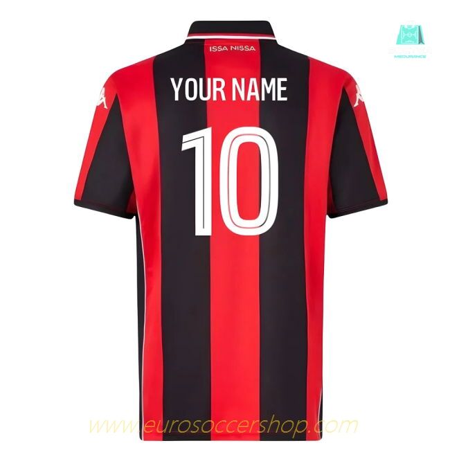 2025-2026 OGC Nice Home Shirt (Your Name)