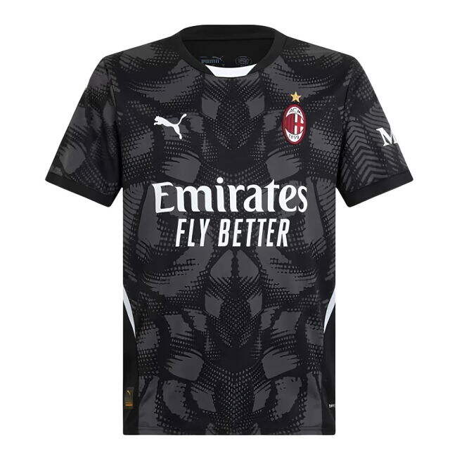 Licensed 2024-2025 AC Milan Serie A Home Strip (DONNARUMMA 99)