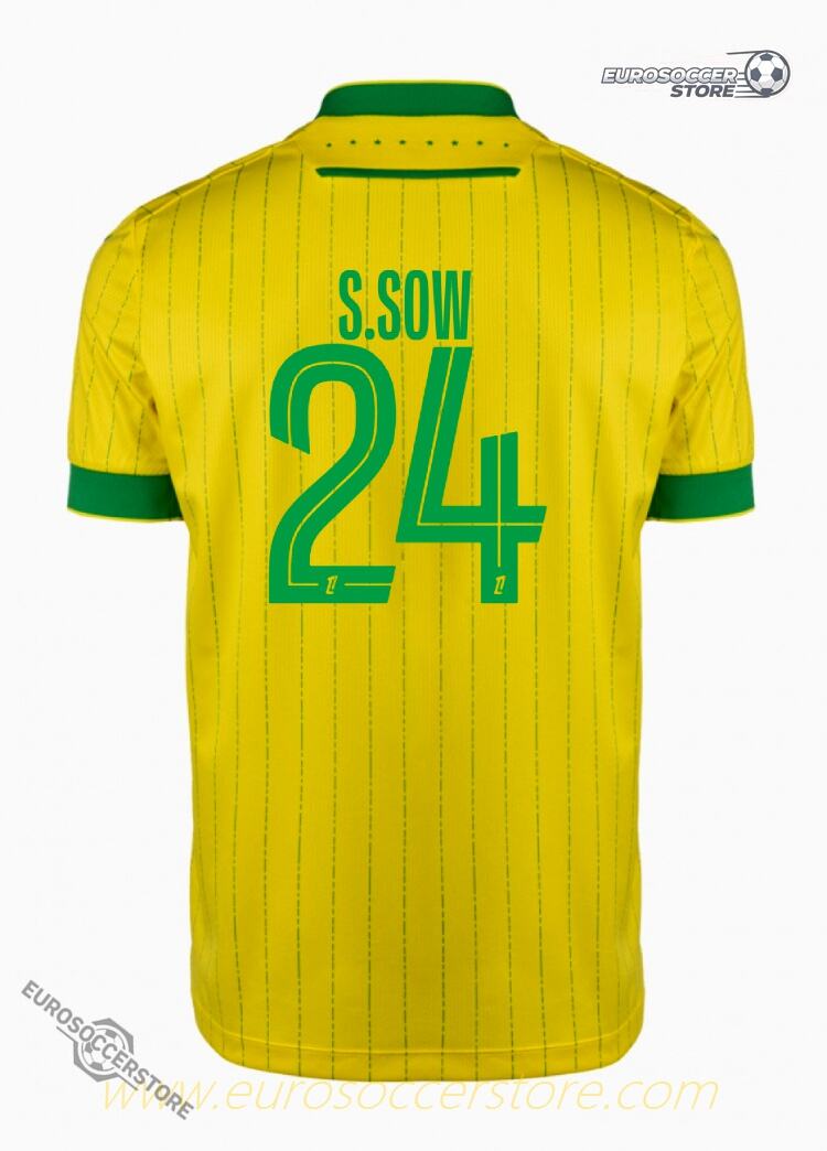 FC Nantes 25-26 Season Home Jersey - S.SOW 24 Version