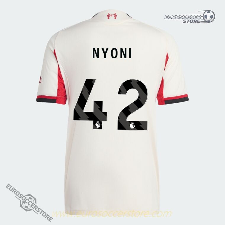 Liverpool 25-26 Away NYONI 42 Football Jersey (Player Edition)
