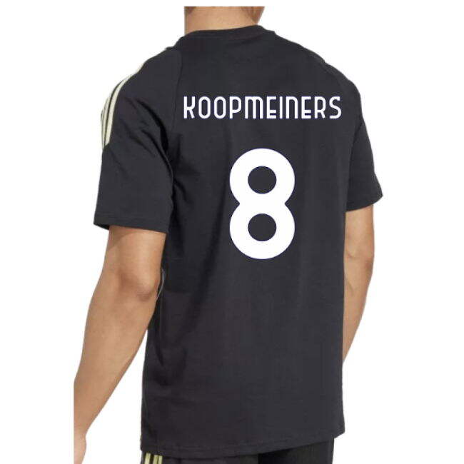 2025-2026 Juventus Training Tee (Black) (Koopmeiners 8)