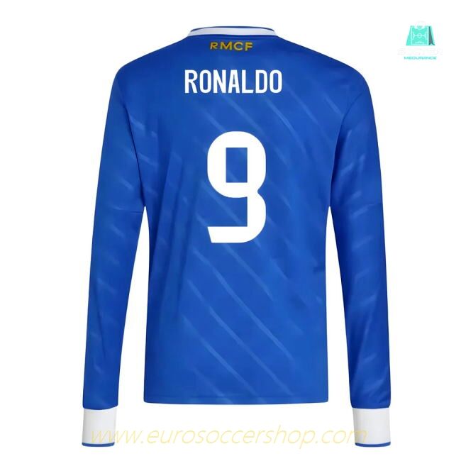 2025-2026 Real Madrid Long Sleeve Third Shirt (Kids) (Ronaldo 9)