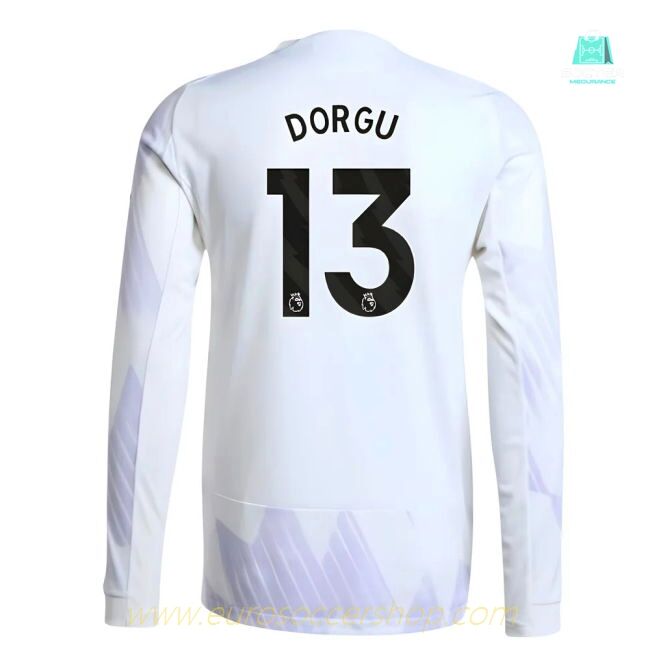 2025-2026 Man Utd Authentic Long Sleeve Away Shirt (Dorgu 13)