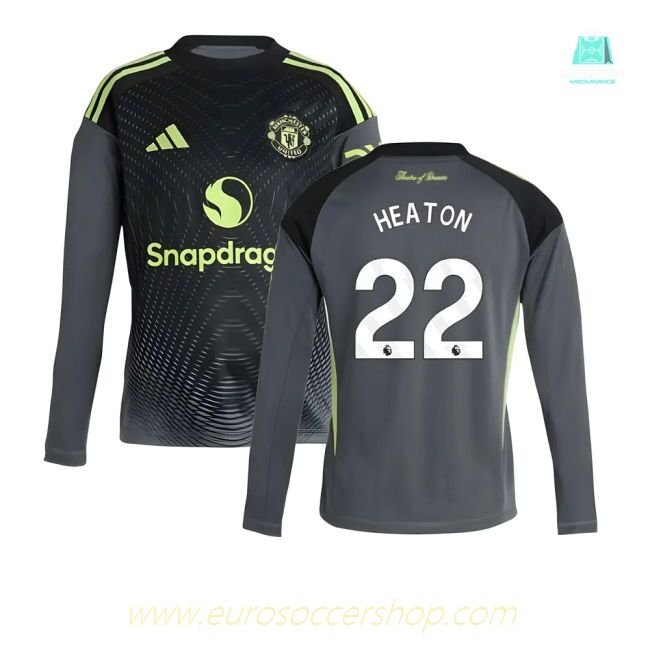 2025-2026 Man Utd Home Goalkeeper Shirt (Grey) - Kids (Heaton 22)