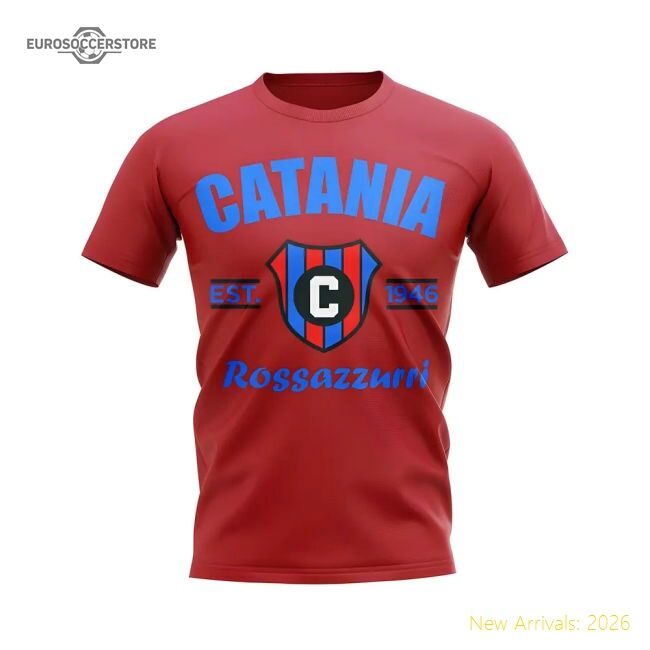 Catania Established Football Tee (red) - Premium Collection