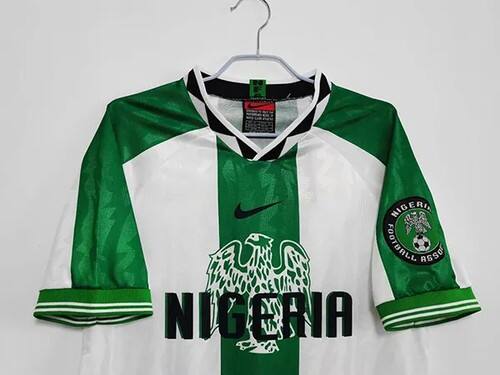 Top Tier Licensed Football Team Nigeria #1996 Classic Edition Away ...