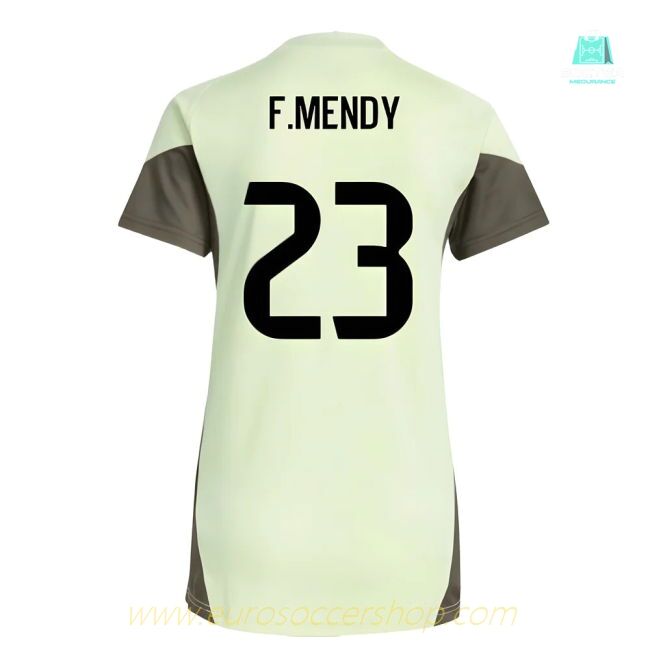 2025-2026 Real Madrid Training Jersey (Almost Lime) - Womens (F.Mendy 23)