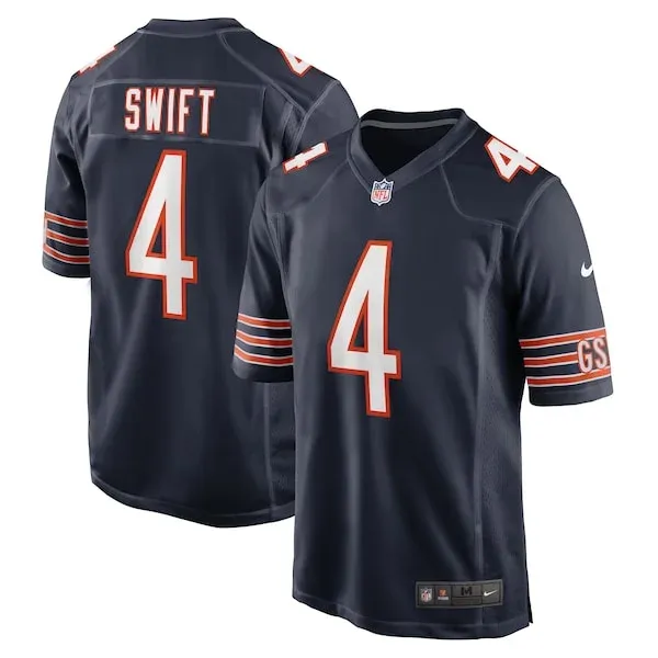 None Swift Chicago Game Jersey - Navy | NFL Player Jersey | NFL Footba