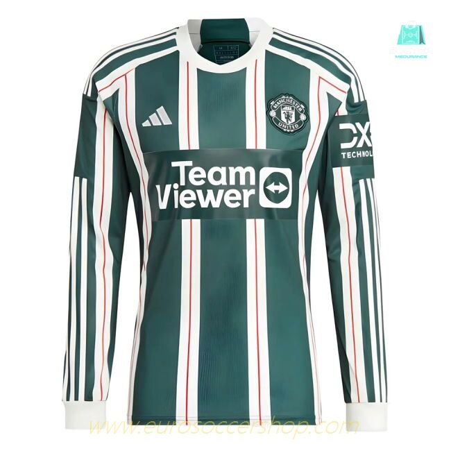 2023-2024 Man Utd Long Sleeve Away Shirt (Your Name)