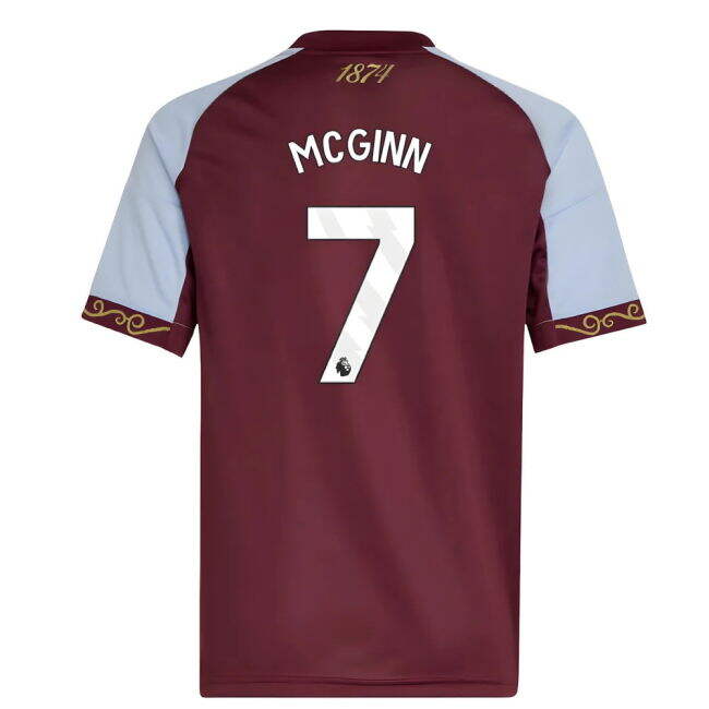 2025-2026 Aston Villa Home Shirt (Kids) (McGinn 7)