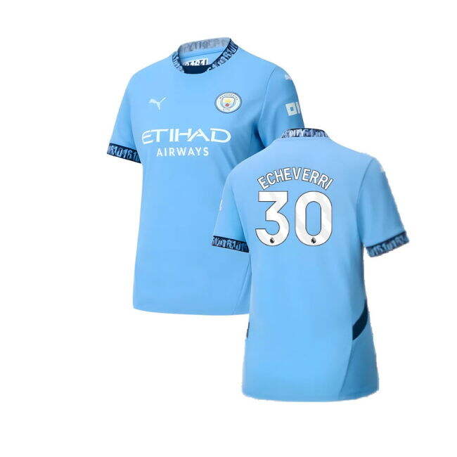Budget-Friendly Man City Echeverri 30 2024-2025 Man City Home Shirt...