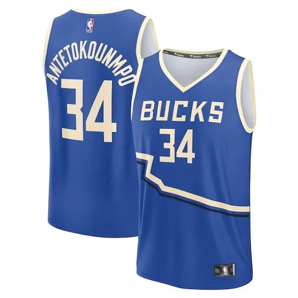Performance Giannis Antetokounmpo MIL Fast Break Jersey - Budget Price