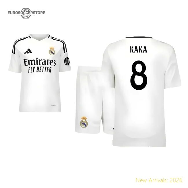 First-class 2024-2025 Real Madrid Home Youth Kit (kaka 8)