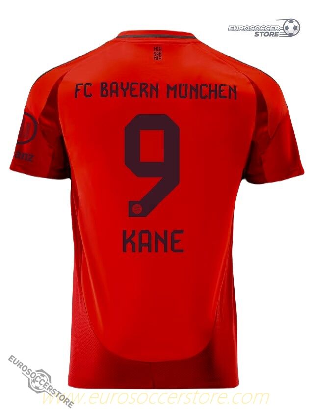 Bayern Munich's 24-25 Home Jersey Featuring Kane #9