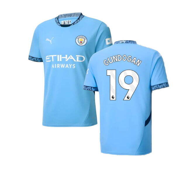 2024-2025 Man City Home Shirt (Gundogan 19)