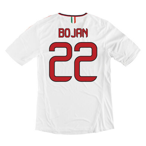 13-14 AC Milan 22 Bojan Away White Soccer Shirt - Official Replica 372