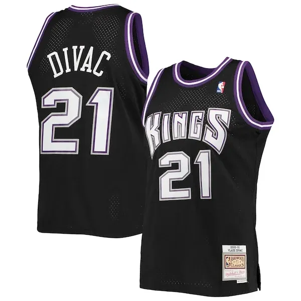 Vlade Divac SAC Swingman Jersey - superior stylish - Black workout