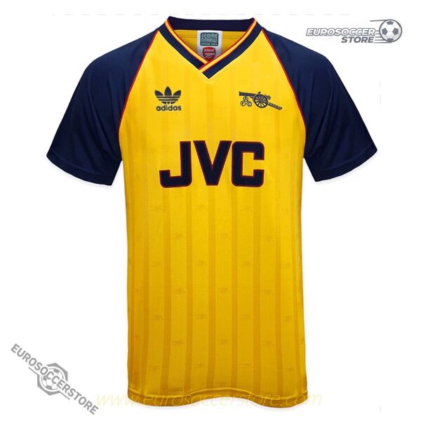 Arsenal's 1988-1990 Vintage Away Jersey in Yellow