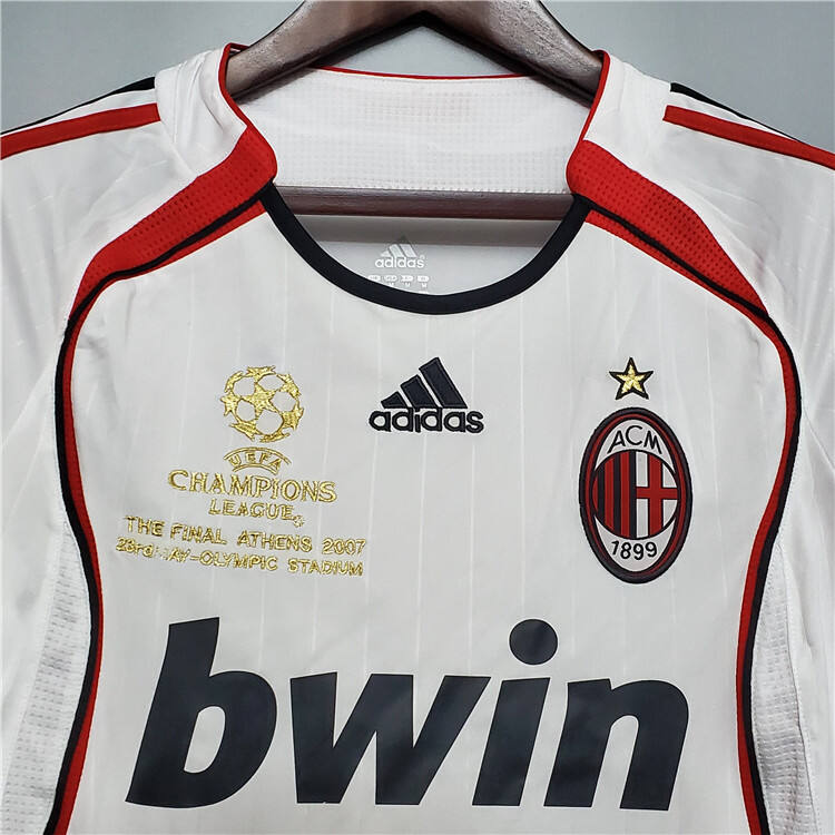 AC Milan 0607 Retro Champion League Long Sleeve Shirt - Official