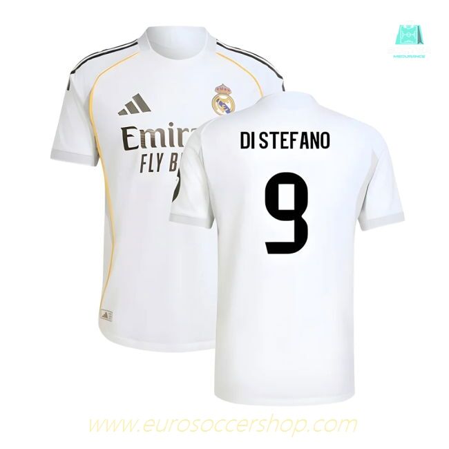 2025-2026 Real Madrid Authentic Home Shirt (Di Stefano 9)