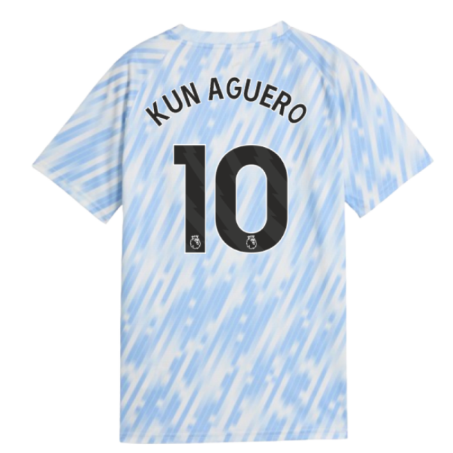replica 2025-2026 Man City Warm Up Jersey (Silver Sky) - Kids (Kun ...