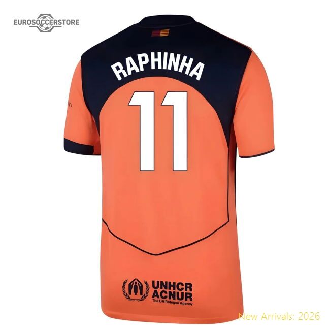 Performance 2025-2026 Barcelona Third Shirt (Raphinha 11)