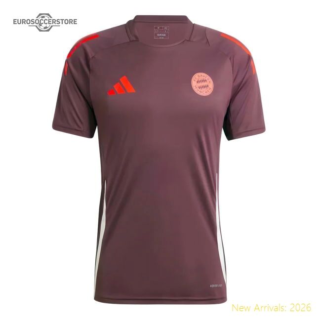 2024-2025 Bayern Munich Training Shirt (shadow Maroon) - Supporter Edition